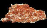 Ruby Red Vanadinite Crystals on Pink Barite - Morocco #82376-1
